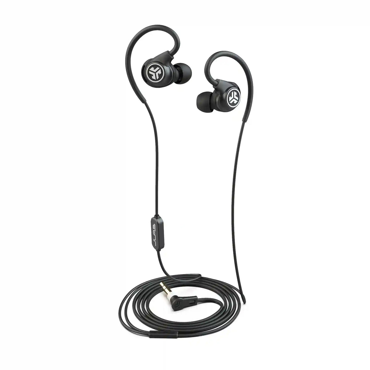 Fit Sport 3 Wired Fitness Earbuds Black