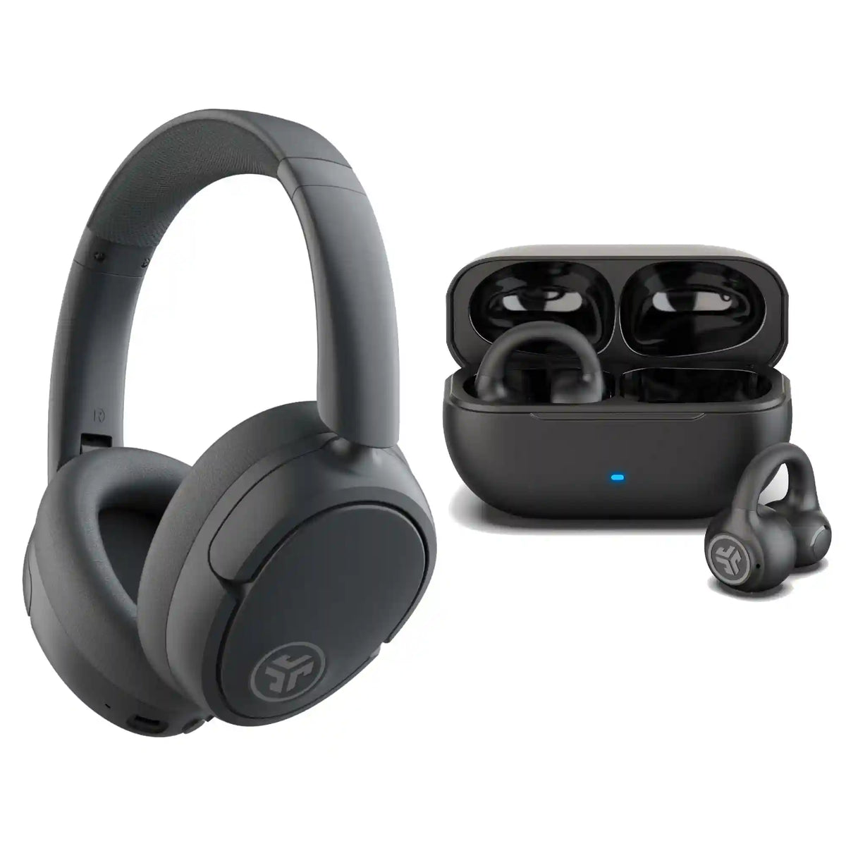 JBuds Lux Graphite & Flex Open Black