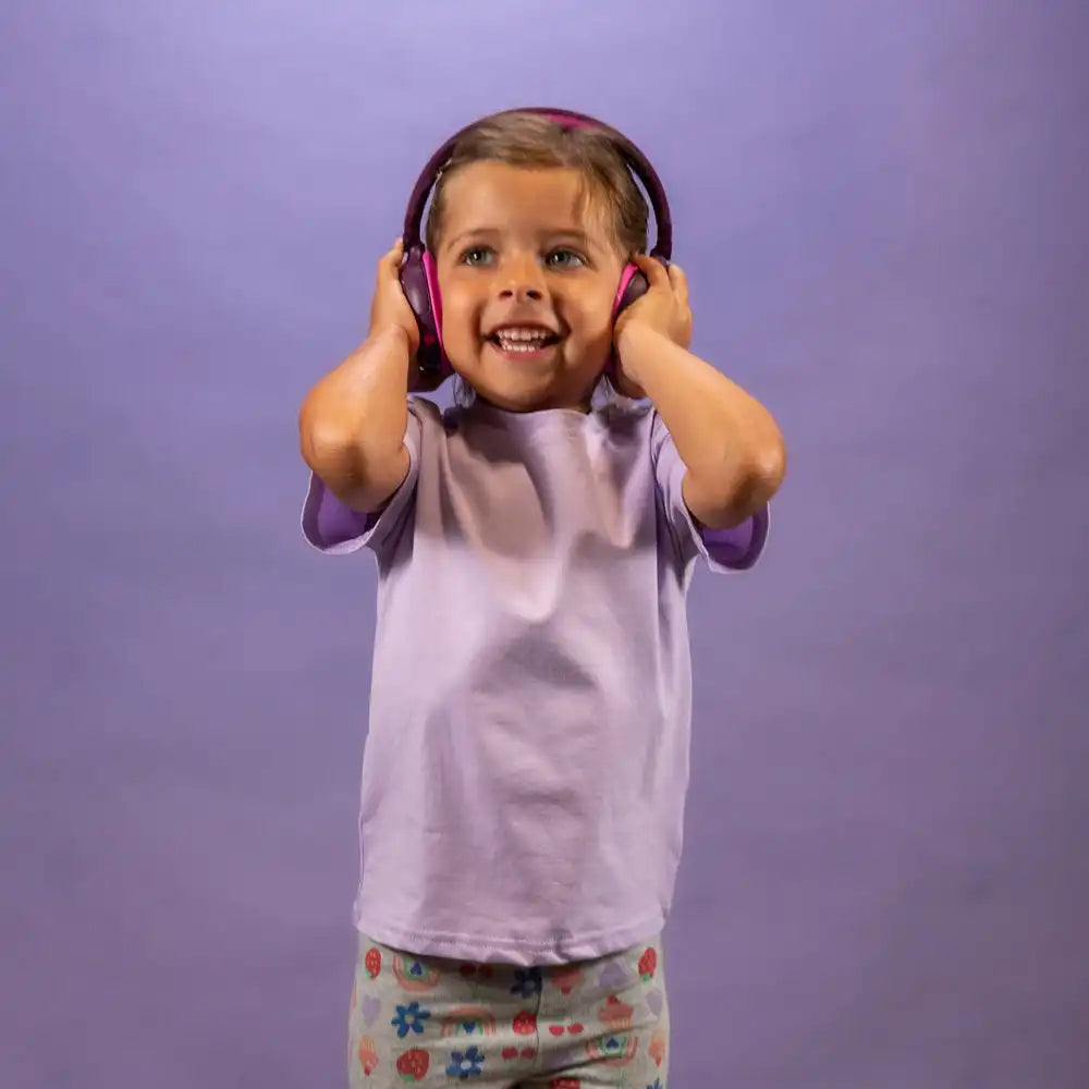 JBuddies ANC Kids Headphones Purple/Pink