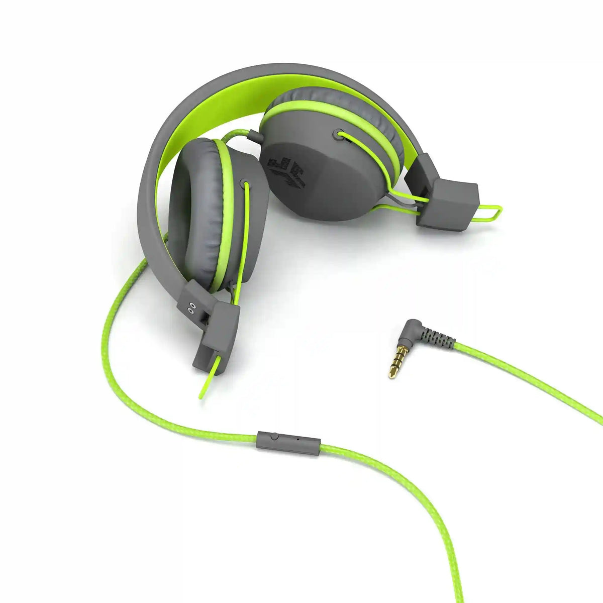 Neon Wired On-Ear Headphones Graphite/Lime